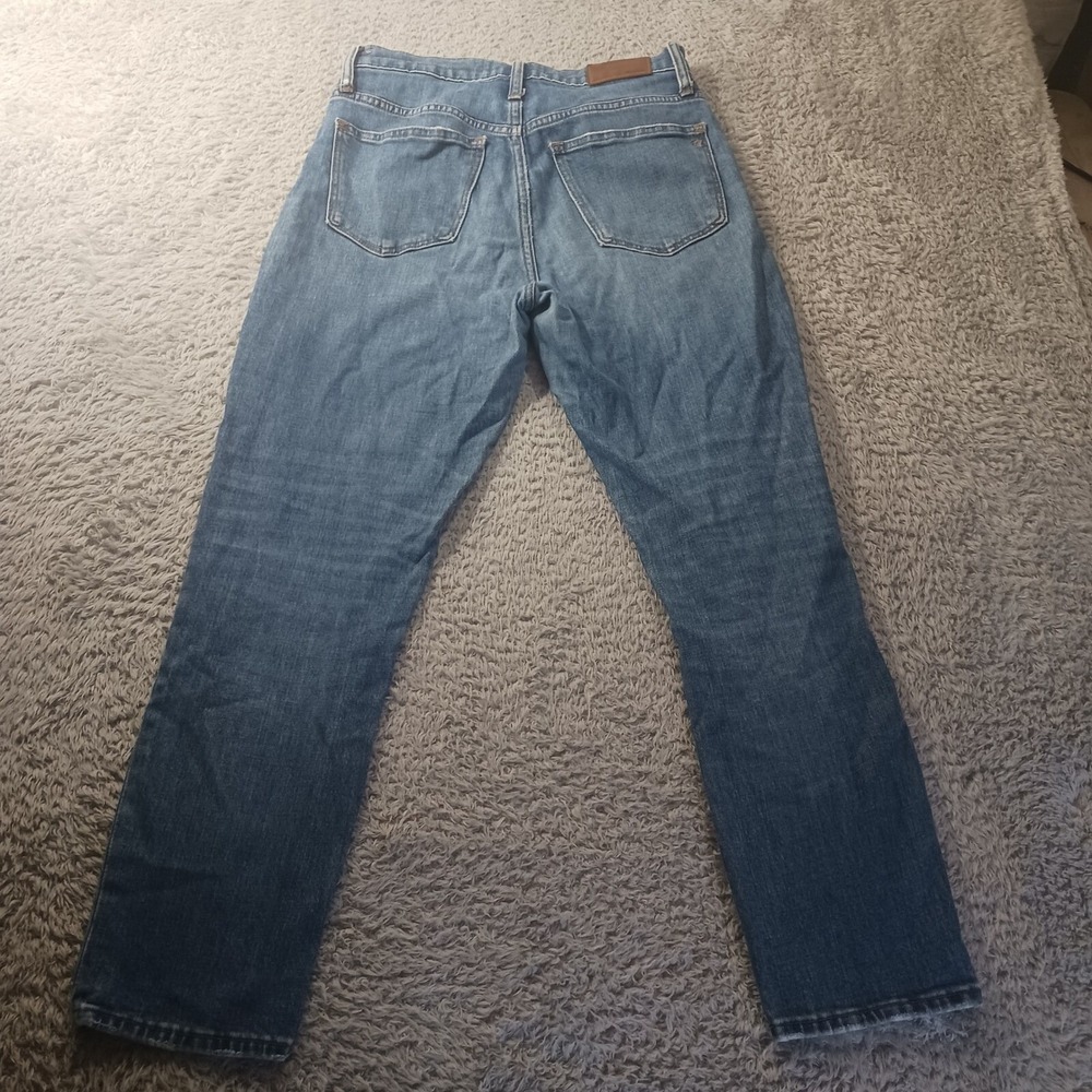 Madewell The High-Rise Slim Crop Boyjean Womens Size 25 Blue Denim Jeans - Picture 8 of 9